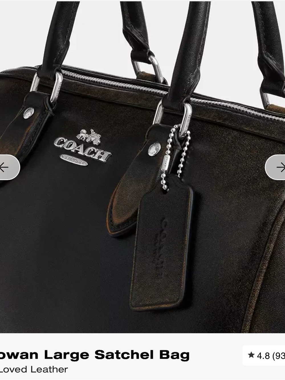 LOVED LEATHER LARGE ROWAN (NWT)